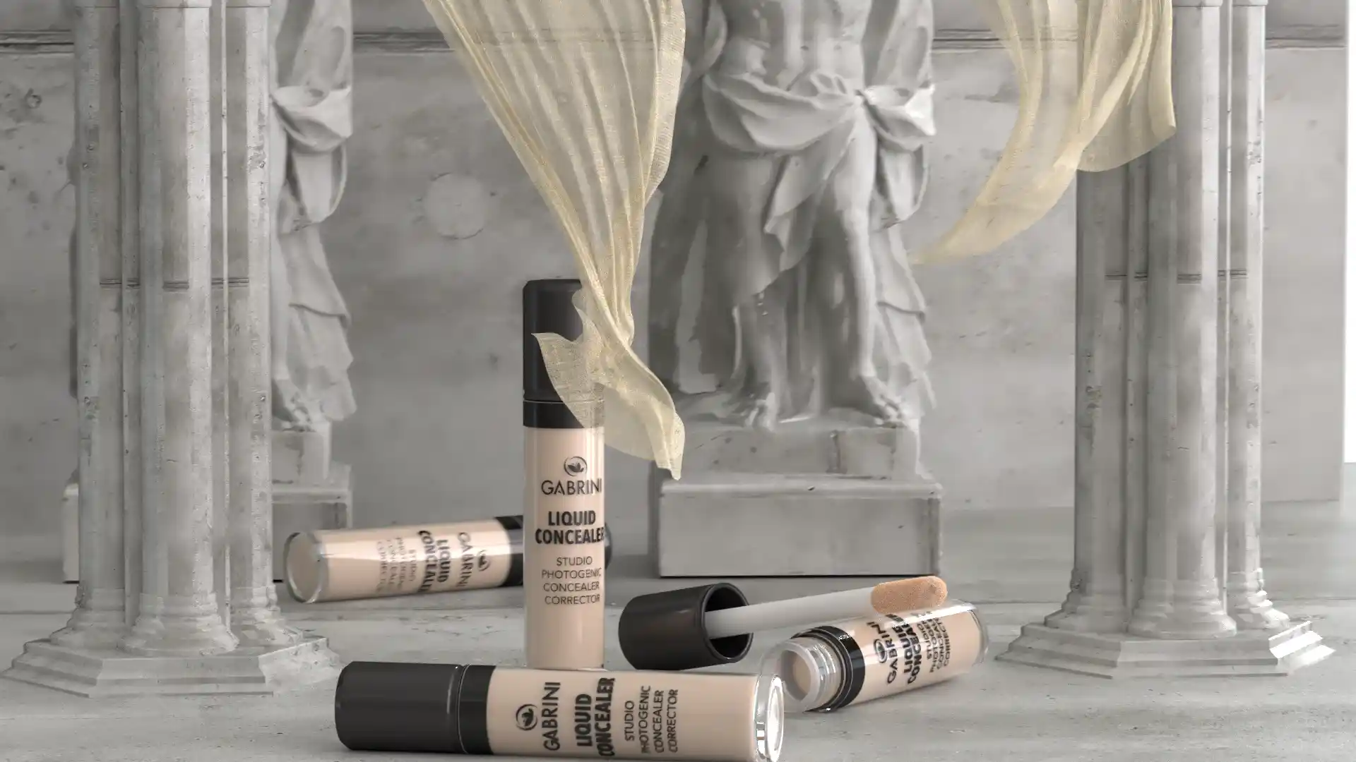 Gabrini Kozmetik Concealer | 3D Ürün Animasyonu